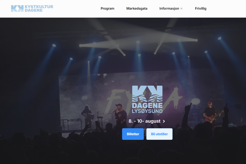 Kystkulturdagene har fått seg ny hjemmeside